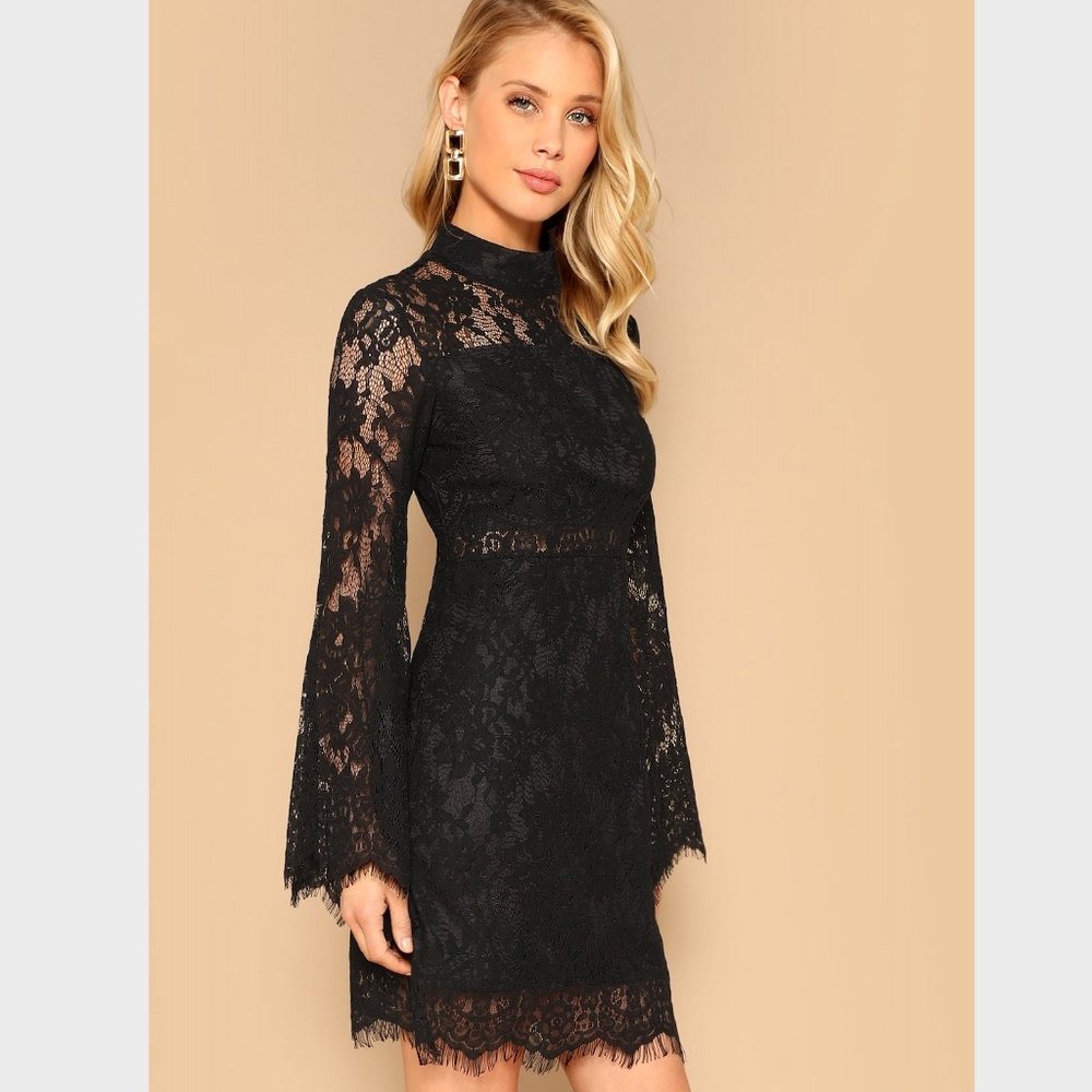 All Over Lace Mini Dress - Picture 3 of 8